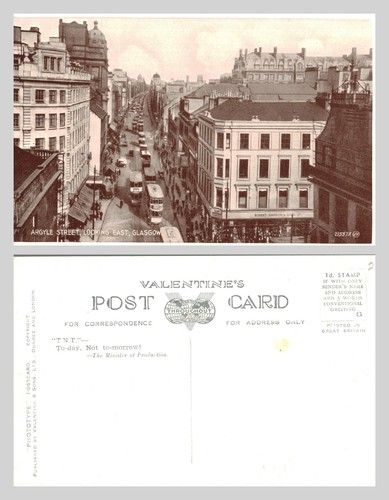 Vintage postcard argyle - -,