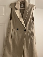 Zara Sleeveless Jacket Beige