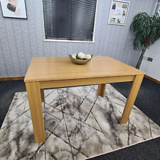 Dining kitchen Table set and 4 cream chairs and bench wood oak dining set of 4 