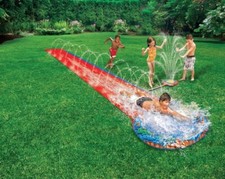 Water Slide, Orange, Extra Large 2 in 1 Slide & Sprinkler
