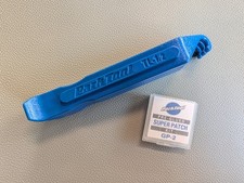 Park Tool Lever TL-1.2 C - Tyre Removal Tool (Set of 3) & GP-2 Super Patch Kit