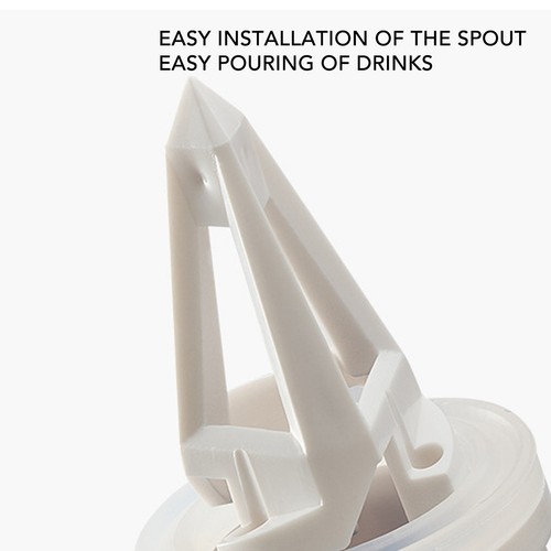 2pcs bottle pourer milk drinks - bottle,