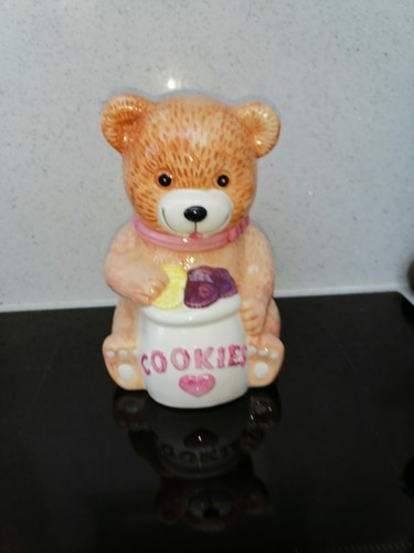 Vintage ceramic teddy bear - vintage,
