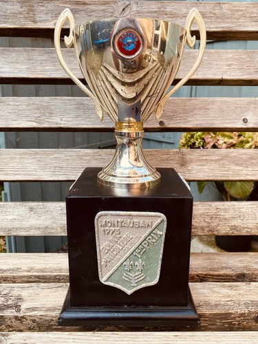 Big large silver trophy - big,