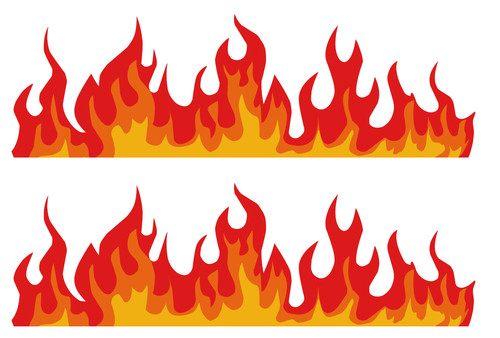 Checkered race flag flames - race, or