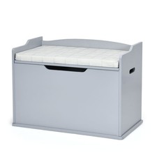 Large Capacity Storage Box Wooden Toy Box-Grey