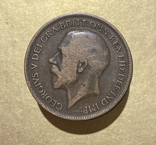 Old one penny - old,