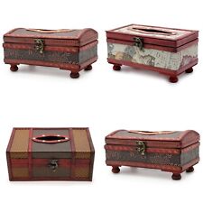 Colonial Style Wooden Tissue Box - Tissue Holder - 3 Designs