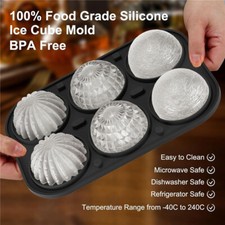 6 Grid Large Silicone Ice Cube