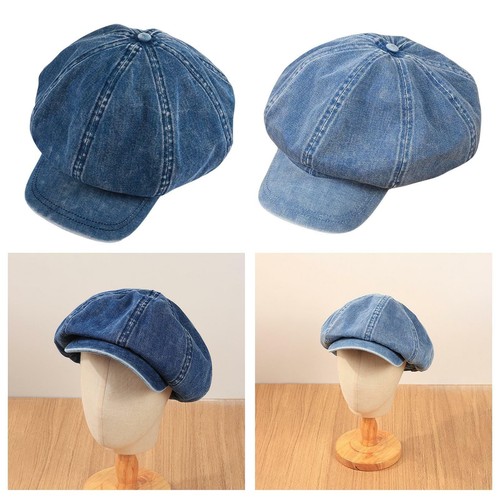 Denim cotton newsboy - denim, baker