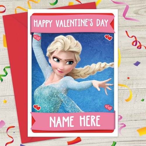 Elsa personalised valentine - personalised, valentine's