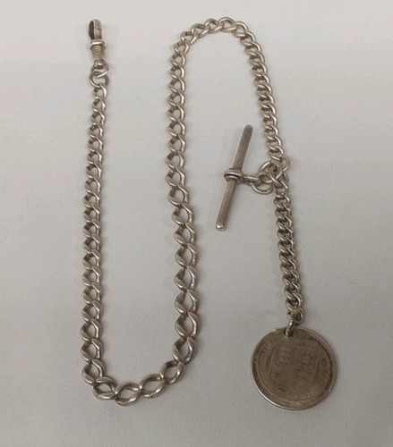 Antique solid silver pocket - antique,