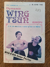 DYNAMIC WING TSUN KUNG FU By Leung Ting With Rare Poster 1986