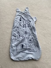 Baby Boy Or Girl Blue Animal 1 Tog Sleeping Bag, 0-6 Months, George