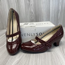 Heavenly Soles Deep Red Faux