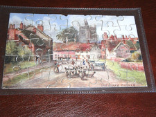 ORIGINAL  TUCK NOVELTY JIGSAW PUZZLE POSTCARD - BRIDGEMAN, AMERSHAM CHURCH.