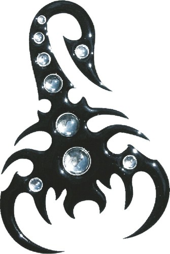 Chrome sticker scorpion 95 - scorpion,