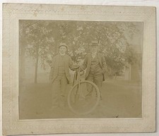 antique cabinet card BICYCLE