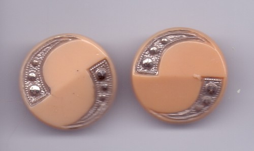 Large vintage glass buttons - 2,