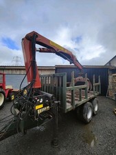 Timber Trailer, Logging Trailer, Forestry, Hiab Trailer, Crane Trailer