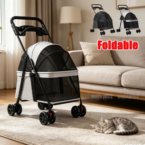 Folding pet stroller - 2, in