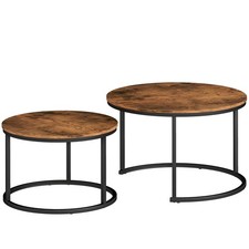 HOMCOM Coffee Table Set of 2