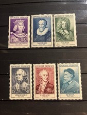 French stamps 1955 - french,