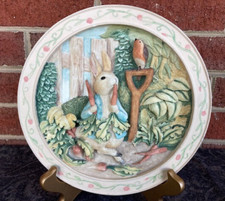 Davenport Pottery Beatrix Potter The Tale of Peter Rabbit 3D Wall Plate