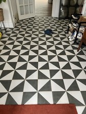 Osby charcoal floor tiles