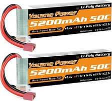 2 Packs 11.1v Lipo Battery