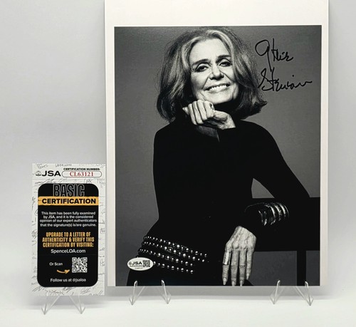 Gloria steinem signed 8x10 - gloria,