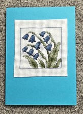 Cross Stitch Card -  Pretty