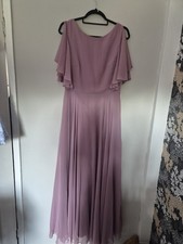 Bnwt Dessy Collection Size 12 Dusky Pink Bridesmaid/ Occasion Dress