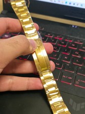 used 20mm gold plated strap