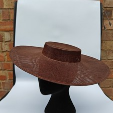 brown large fascinator