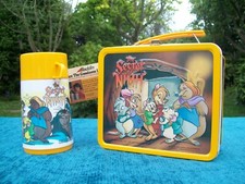 THE SECRET OF NIMH Aladdin Vintage 1982 Tin Lunch box Thermos NEW TAGS Lunchbox
