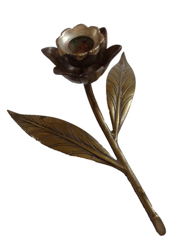 Rose candle holder - candle,