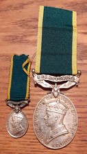 Old KGVI UK United Kingdom Military Medals - Territorial For Efficient Service