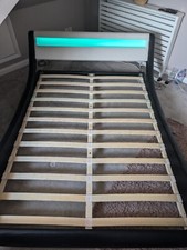 double bed frame used LED Headboard 
