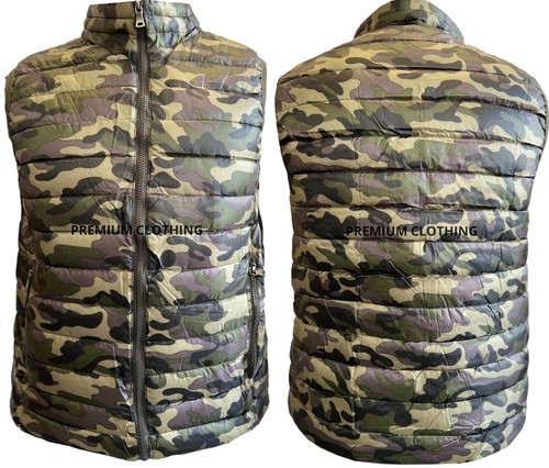 Mens camo padded sleeveless - camo,