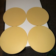 Dunelm Yellow Wooden Table Mats X4