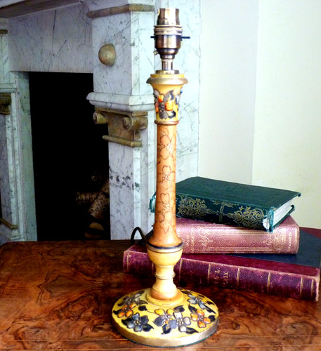 Wooden table lamp desk - wooden,
