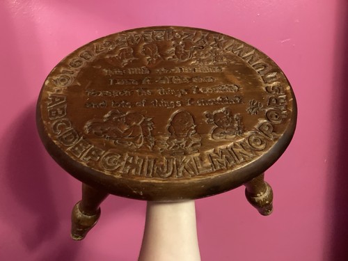 Vintage childrens wooden step - vintage,