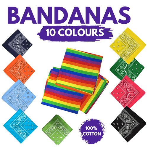 Bandana head scarf paisley - scarf,