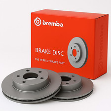 2x BREMBO Brake Discs Pair For Front Axle Fits Porsche 911 Boxster Cayman