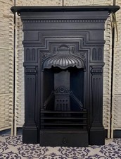 THE SHELL, Victorian Cast Iron Fireplace, ? DELIVERY £20/ £60 Most Uk