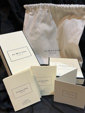 Jo Malone Boxes, Hessian Gift Bag, Perfume Samples, Ribbon, Gift Card & Envelope