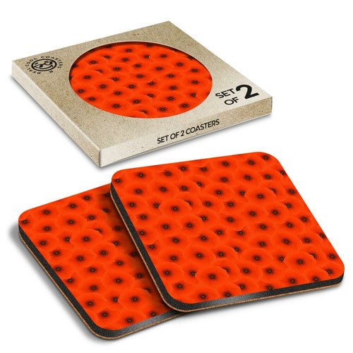 Boxed square coasters - boxed,