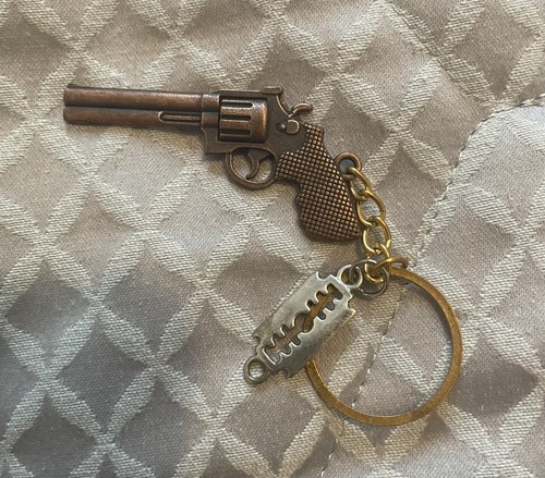 Revolver pistol bronze - revolver,