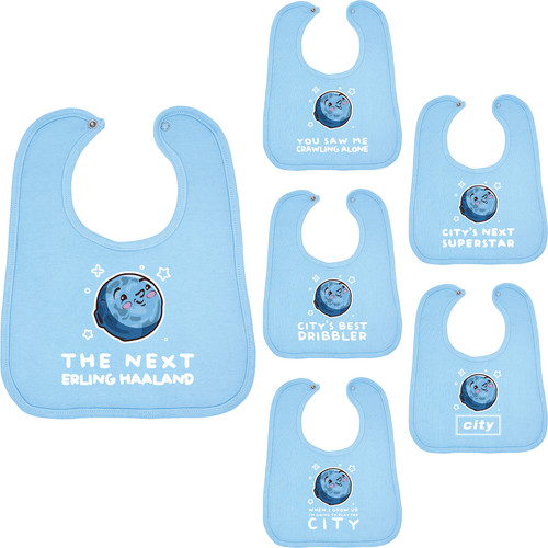 Manchester city baby bib sky - manchester,